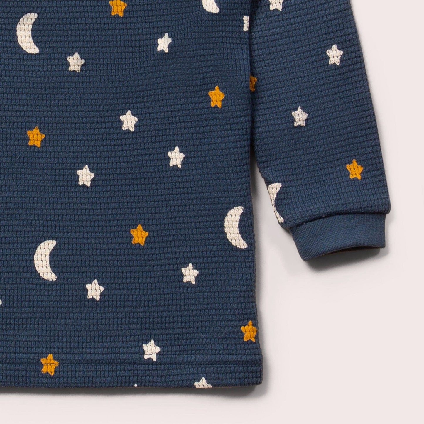 Navy Waffle Stars  Raglan Top | Little Green Radicals