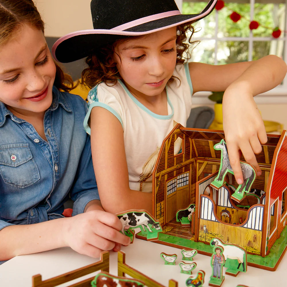 Little Bo Peep's Family Farm Book & Playset | Storytime Toys