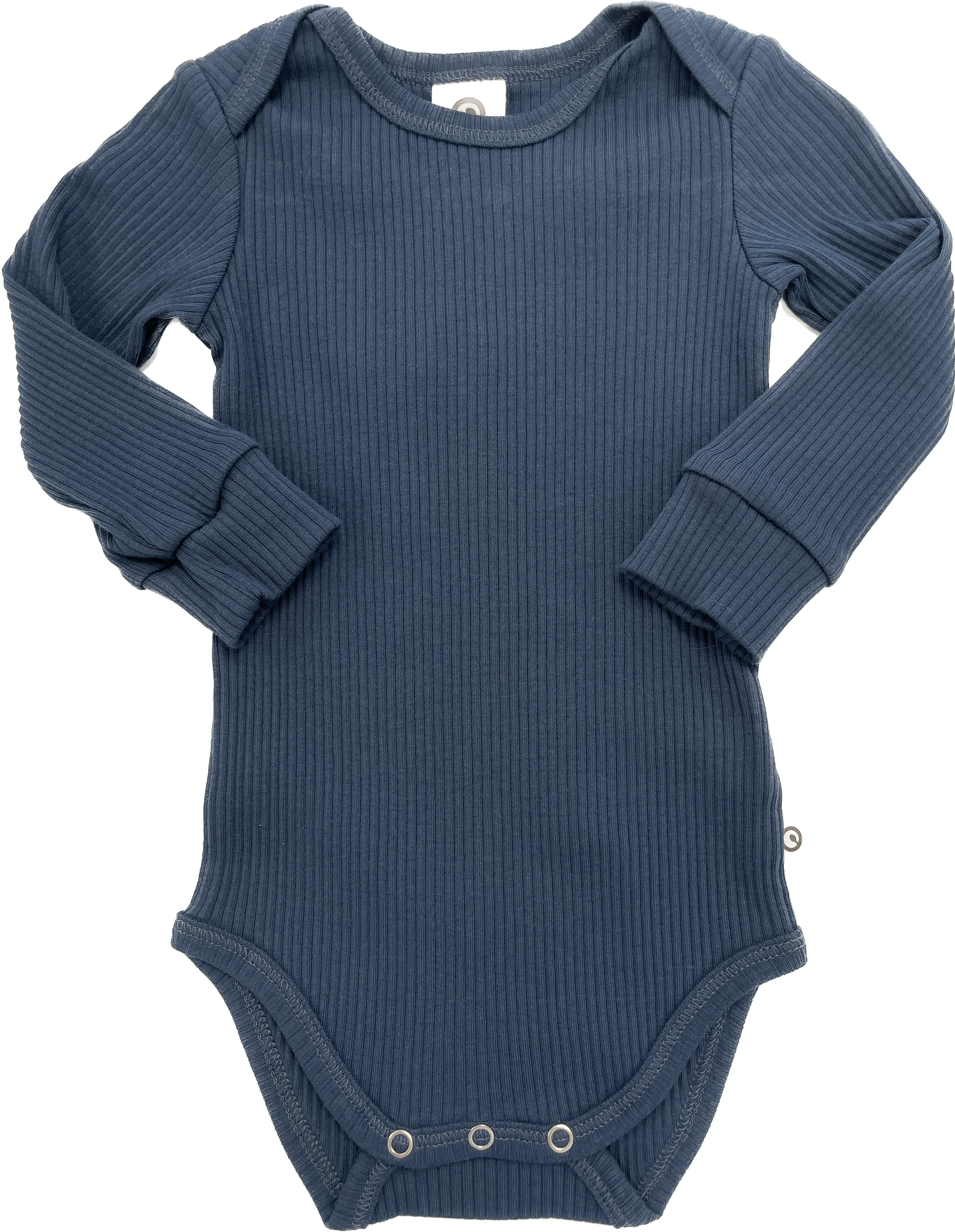 Long Sleeve Rib Bodysuit - Midnight | Müsli by Green Cotton