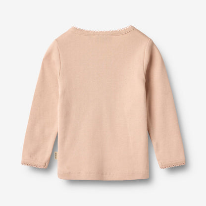 Belis Long Sleeve T-Shirt - Rose Dust | Wheat