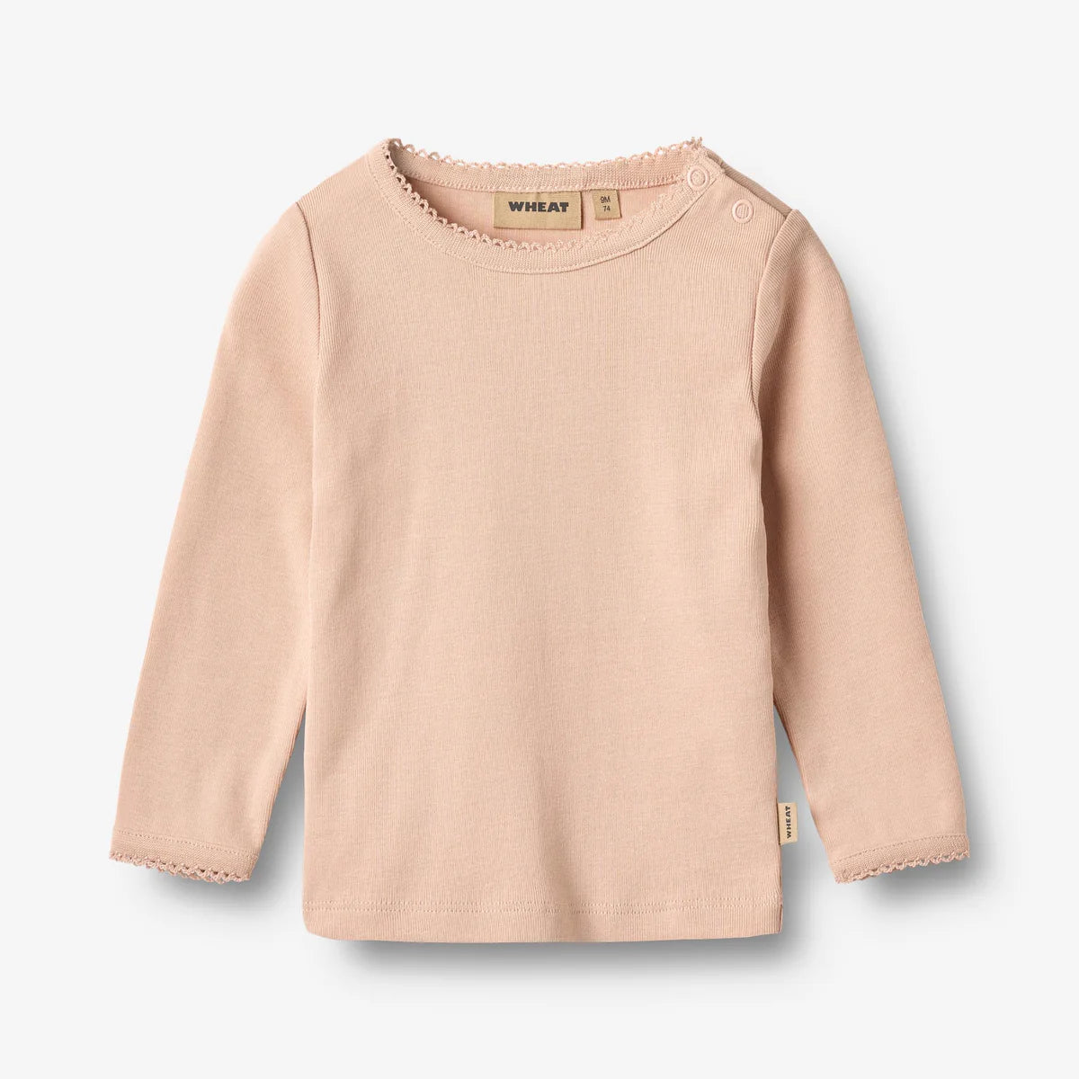 Belis Long Sleeve T-Shirt - Rose Dust | Wheat