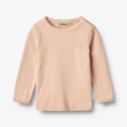 Belis Long Sleeve T-Shirt - Rose Dust | Wheat