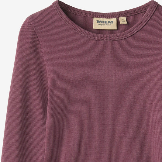 Ida Eggplant T-Shirt | Wheat