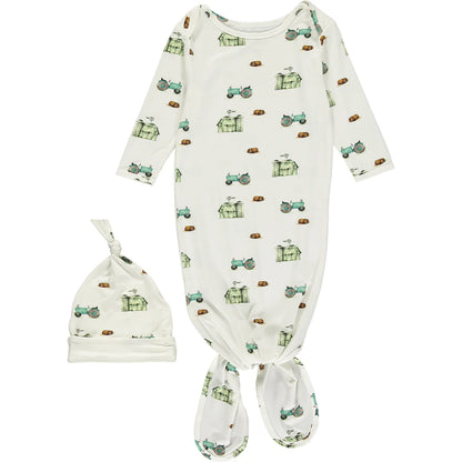Bamboo Gown and Hat Sets (Various Prints) | Tickety-Boo Kids
