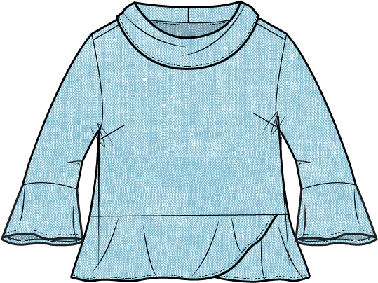 Topaz Linen Flounce Top | Habitat Clothing