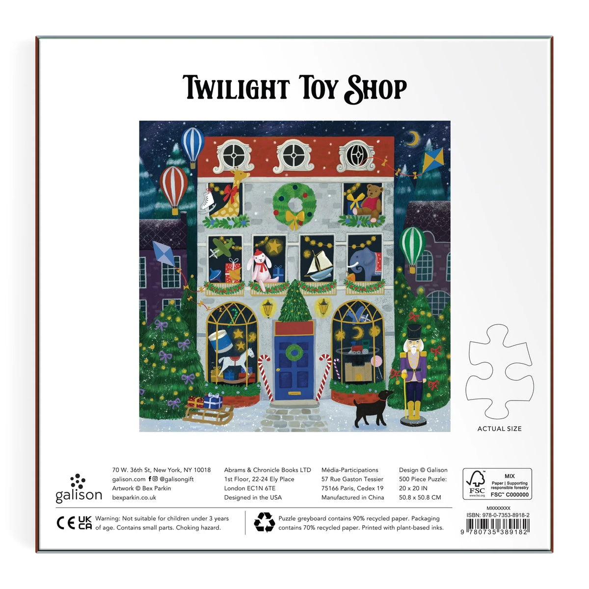 Twilight Toy Shop Foil Puzzle (500 Piece) | Galison