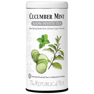 Cucumber Mint 100% White Tea (50 Tea Bags) | Republic of Tea