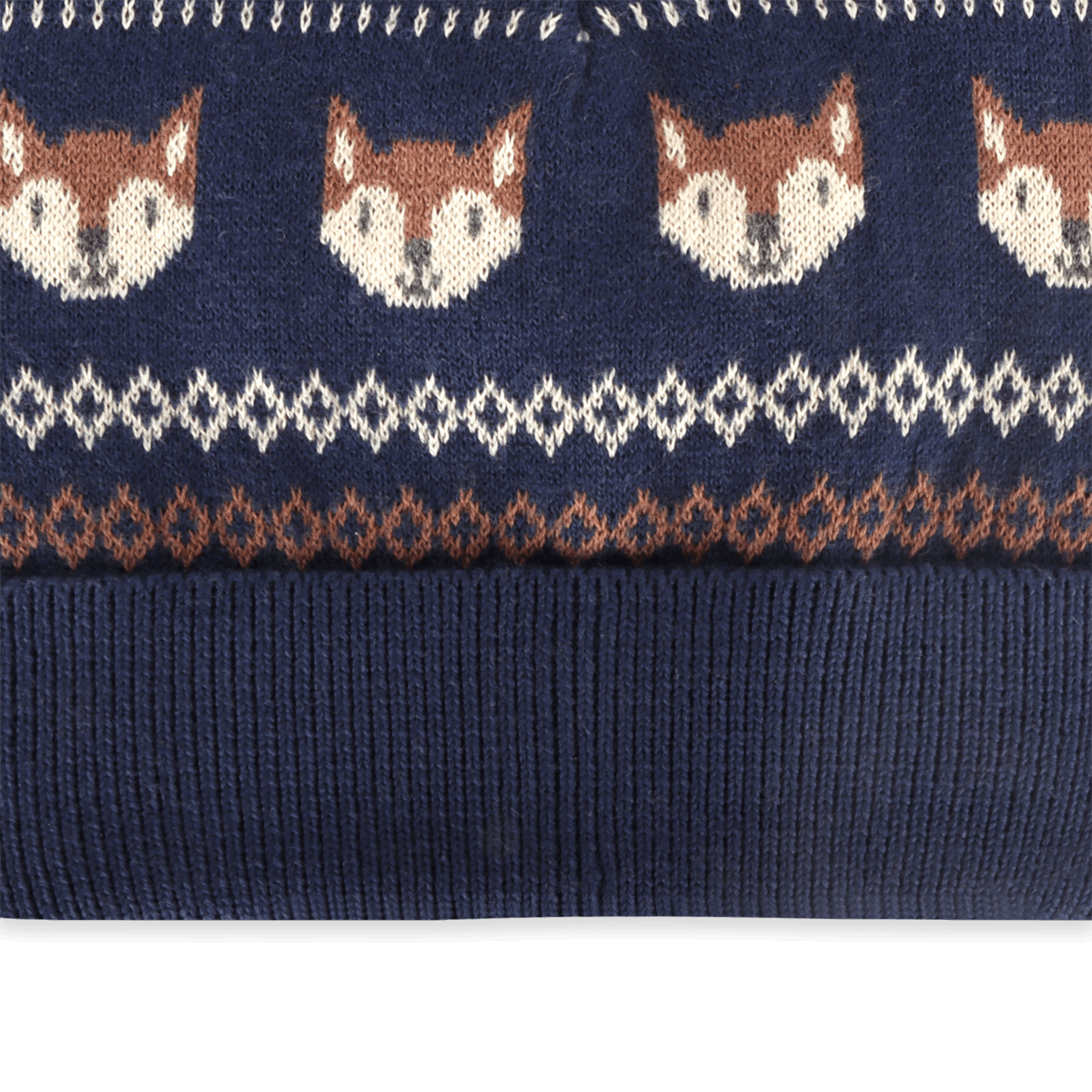 Fox Fair Isle Baby Beanie | Viverano Organics