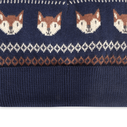 Fox Fair Isle Baby Beanie | Viverano Organics
