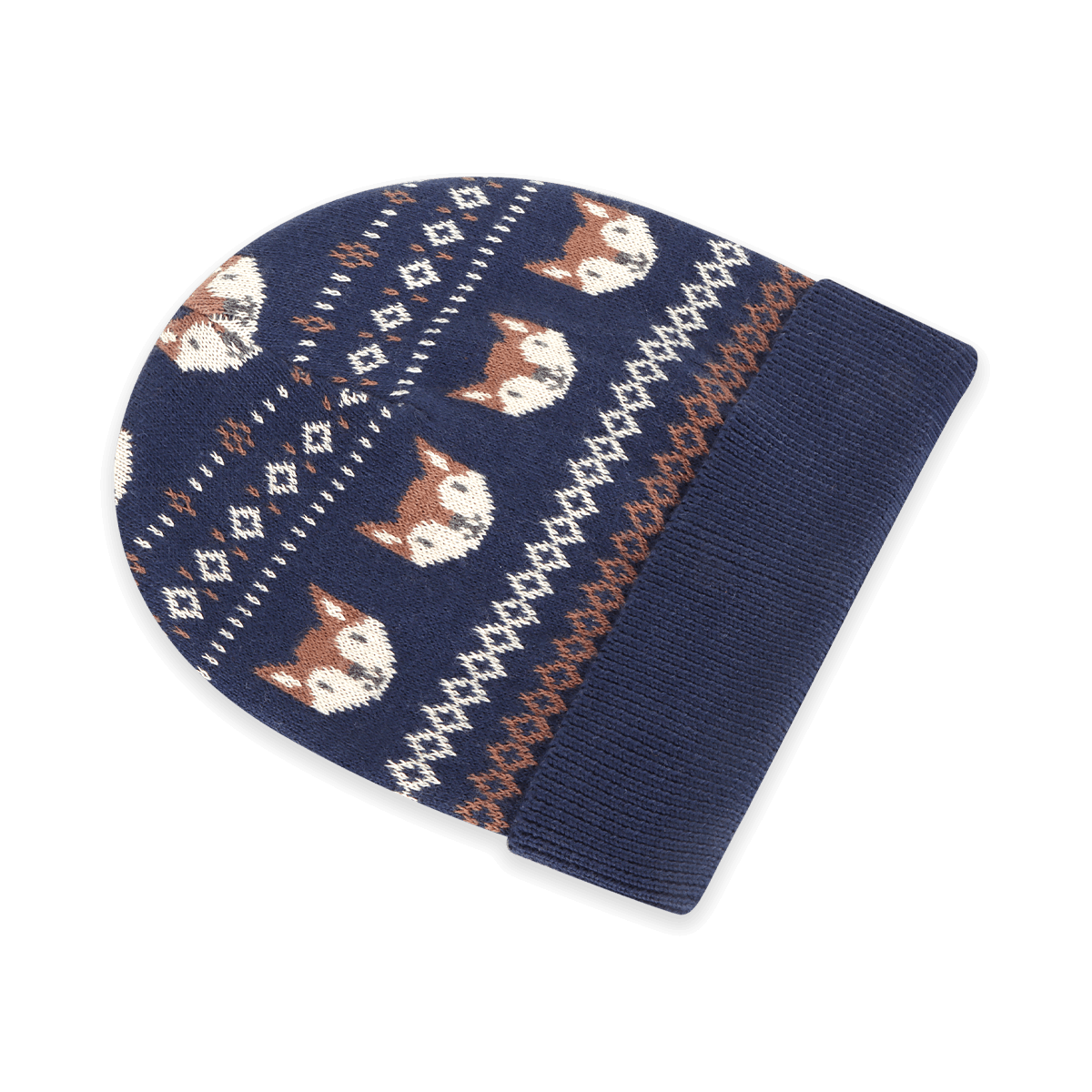 Fox Fair Isle Baby Beanie | Viverano Organics