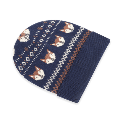 Fox Fair Isle Baby Beanie | Viverano Organics