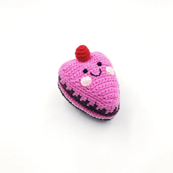 Pink Cake Rattle | Pebble