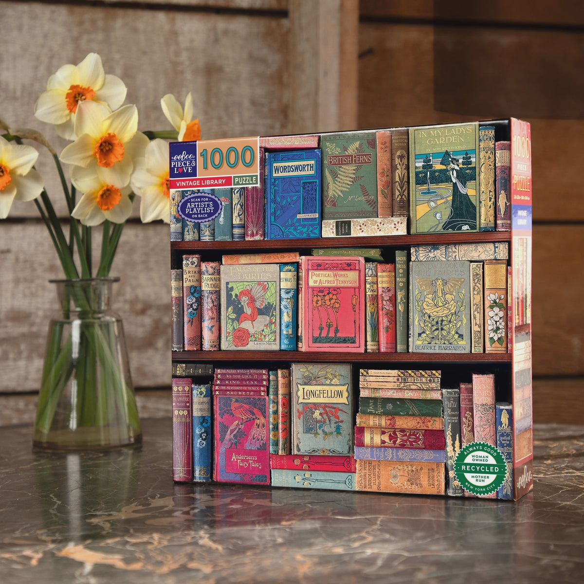 Vintage Library Puzzle (1000pc) | Eeboo