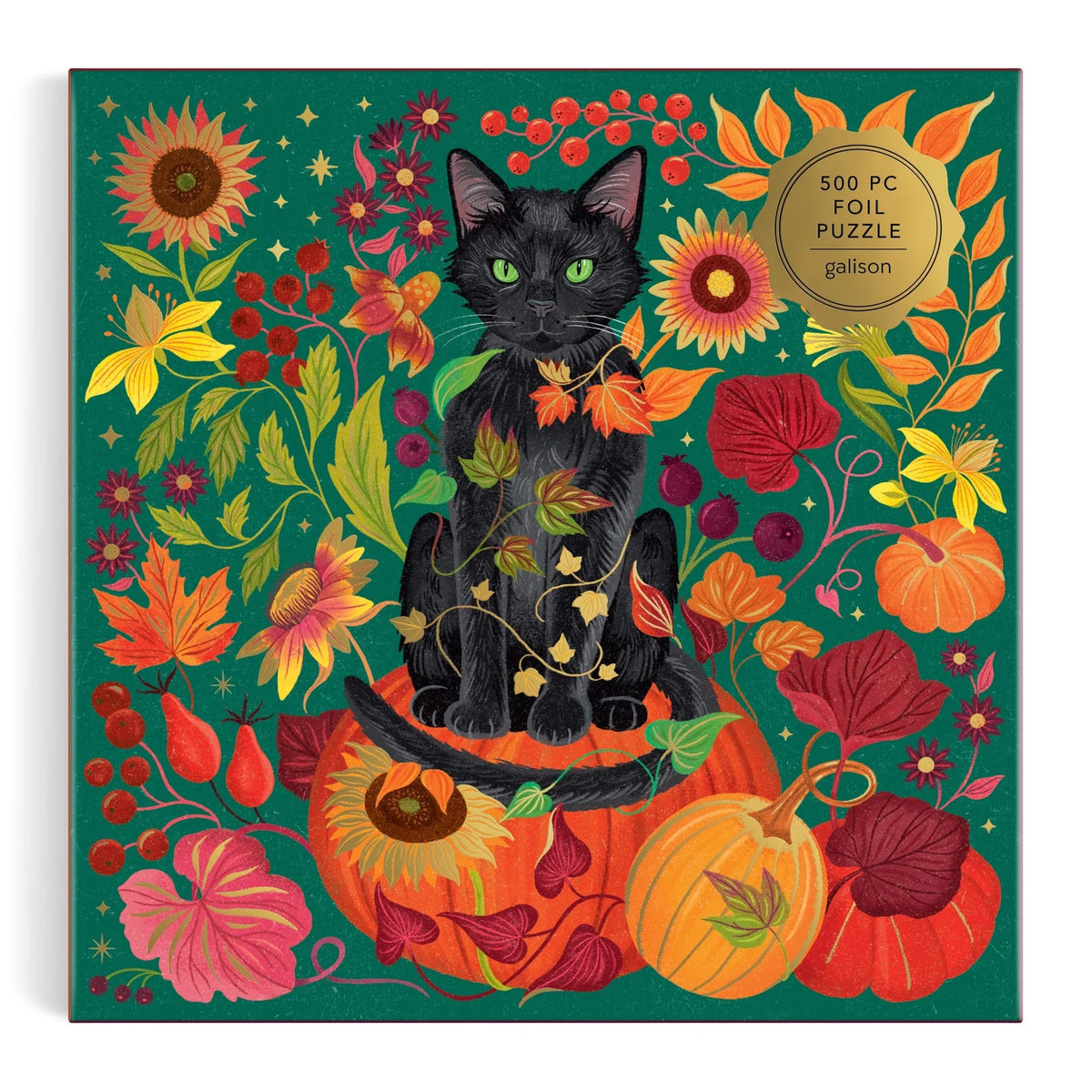 Whiskers of Autumns Foil Puzzle (500 Piece) | Galison