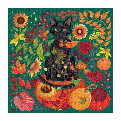 Whiskers of Autumns Foil Puzzle (500 Piece) | Galison