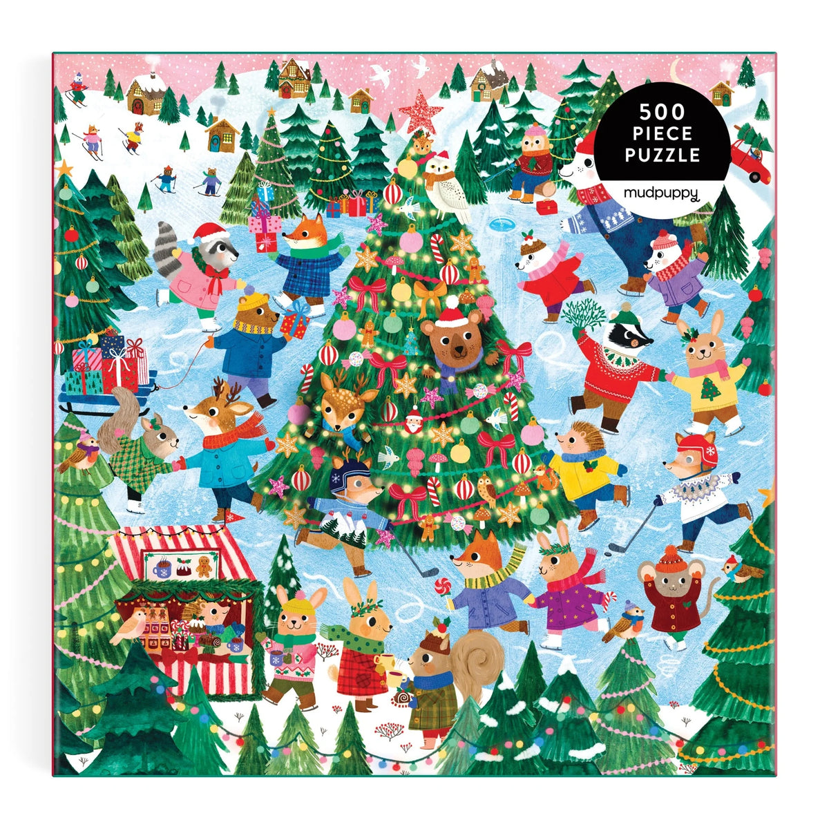 Winter Whirl Family Puzzle (500 Piece) | Mudpuppy
