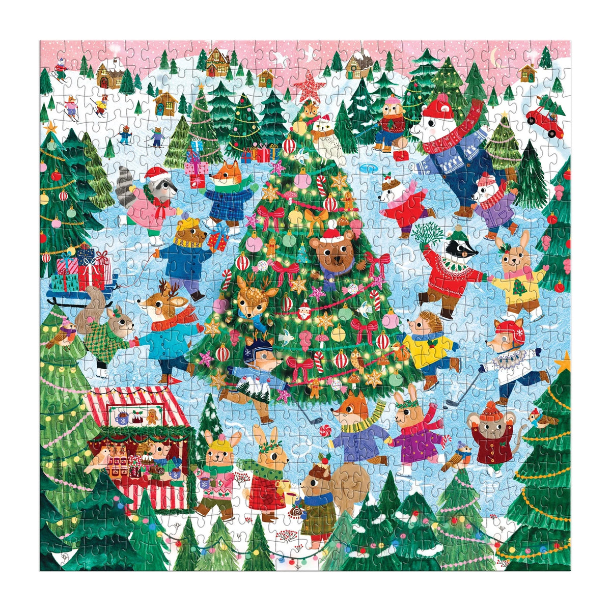 Winter Whirl Family Puzzle (500 Piece) | Mudpuppy