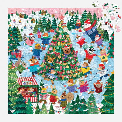 Winter Whirl Family Puzzle (500 Piece) | Mudpuppy