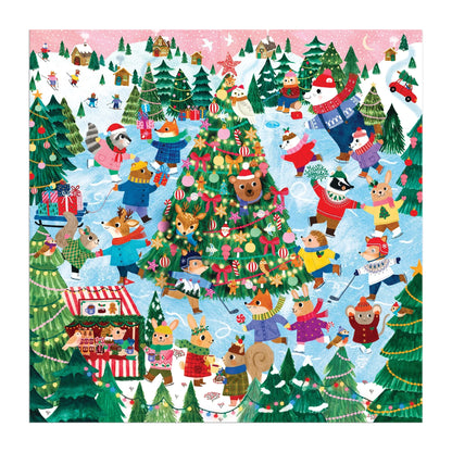 Winter Whirl Family Puzzle (500 Piece) | Mudpuppy
