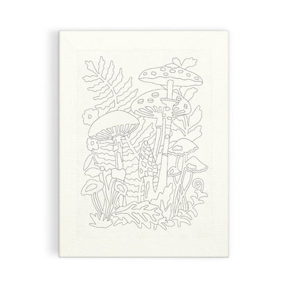 Woodland Mushrooms Punch Needle Kit | Galison