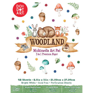 Woodland Multimedia Paper Pad | Do·A·Dot Art