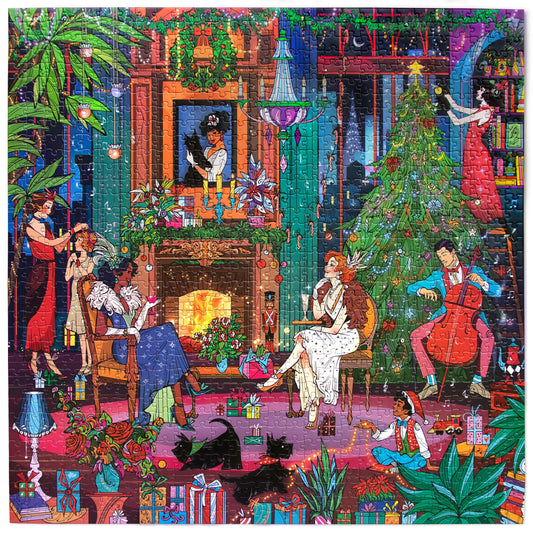 Christmas in Brooklyn Puzzle (1000pc) | Eeboo