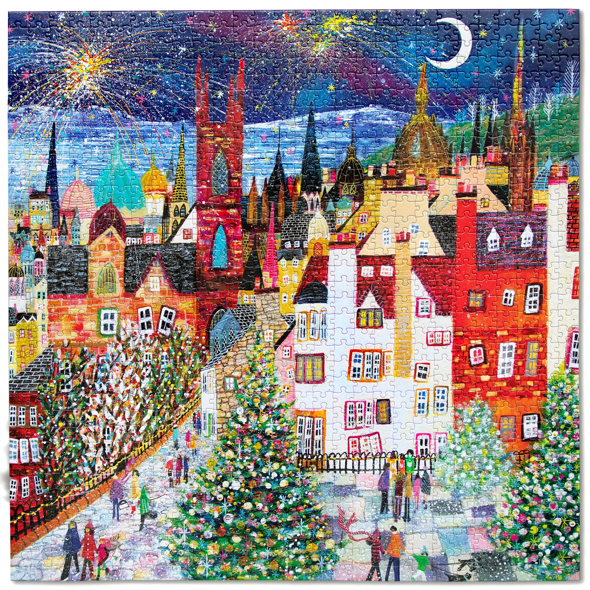 Christmas in Edinburgh Puzzle (1000pc) | Eeboo