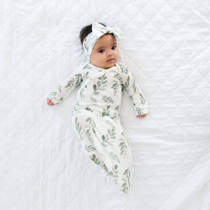 Fern Newborn Knotted Gown | Copper Pearl