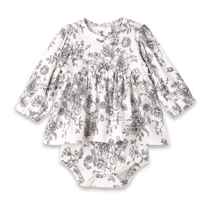 Toile Print Skirted Bodysuit | Tesa Babe
