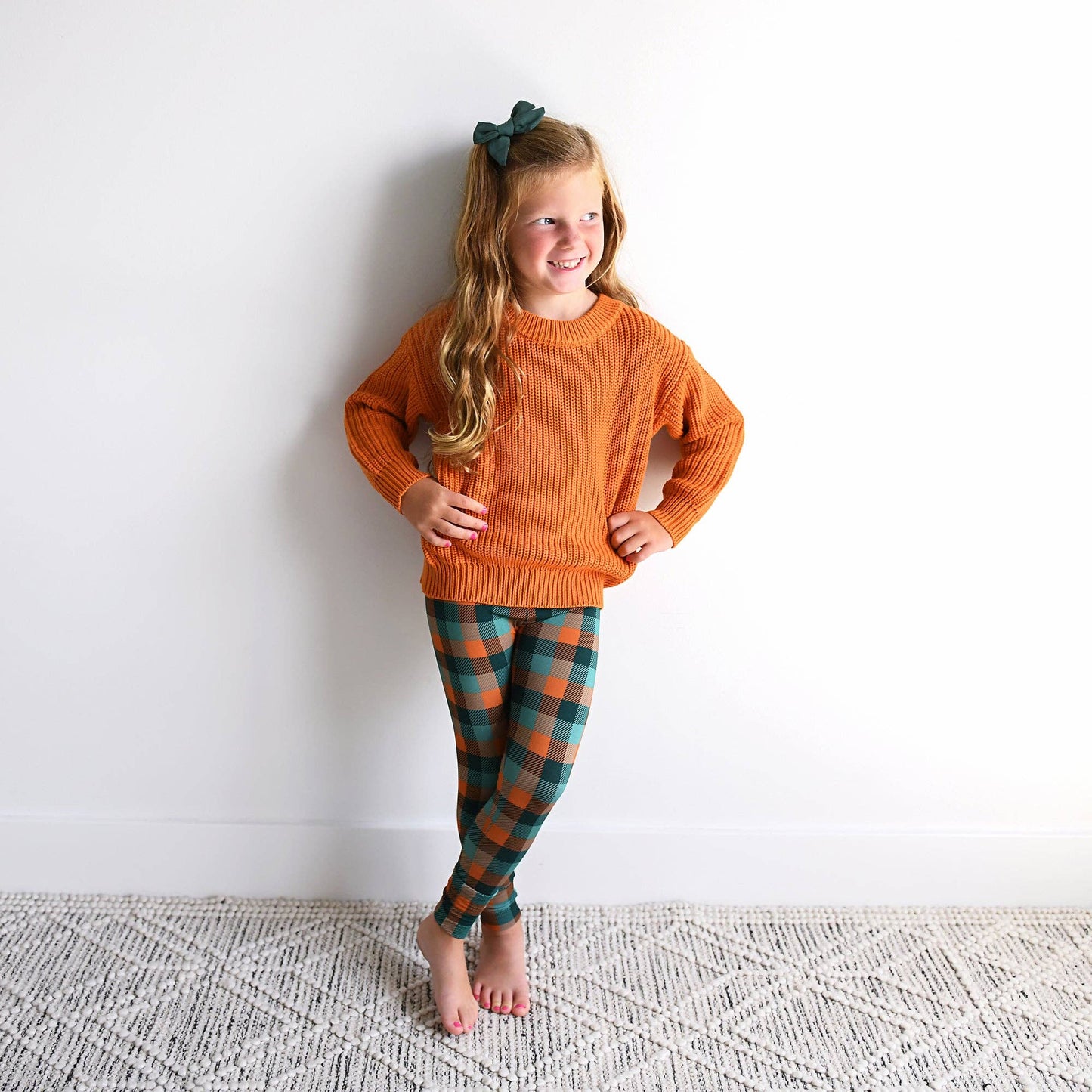 Orange Knit Sweater | Gigi & Max
