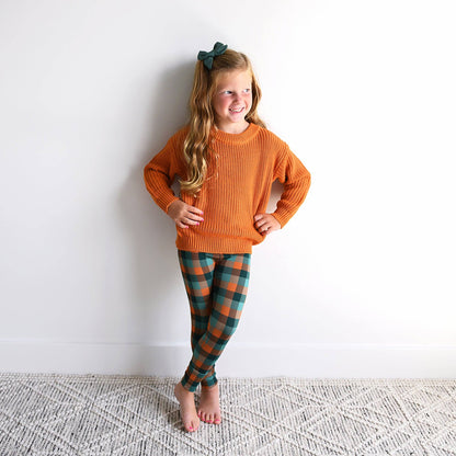 Orange Knit Sweater | Gigi & Max