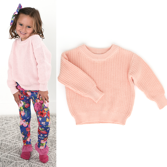 Light Pink Knit Sweater | Gigi & Max