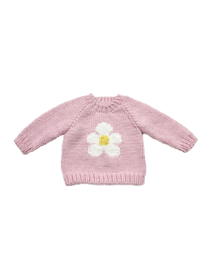 Pink Flower Sweater | Figgy Friends