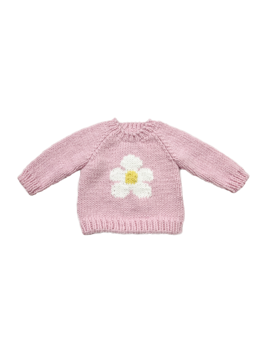 Pink Flower Sweater | Figgy Friends