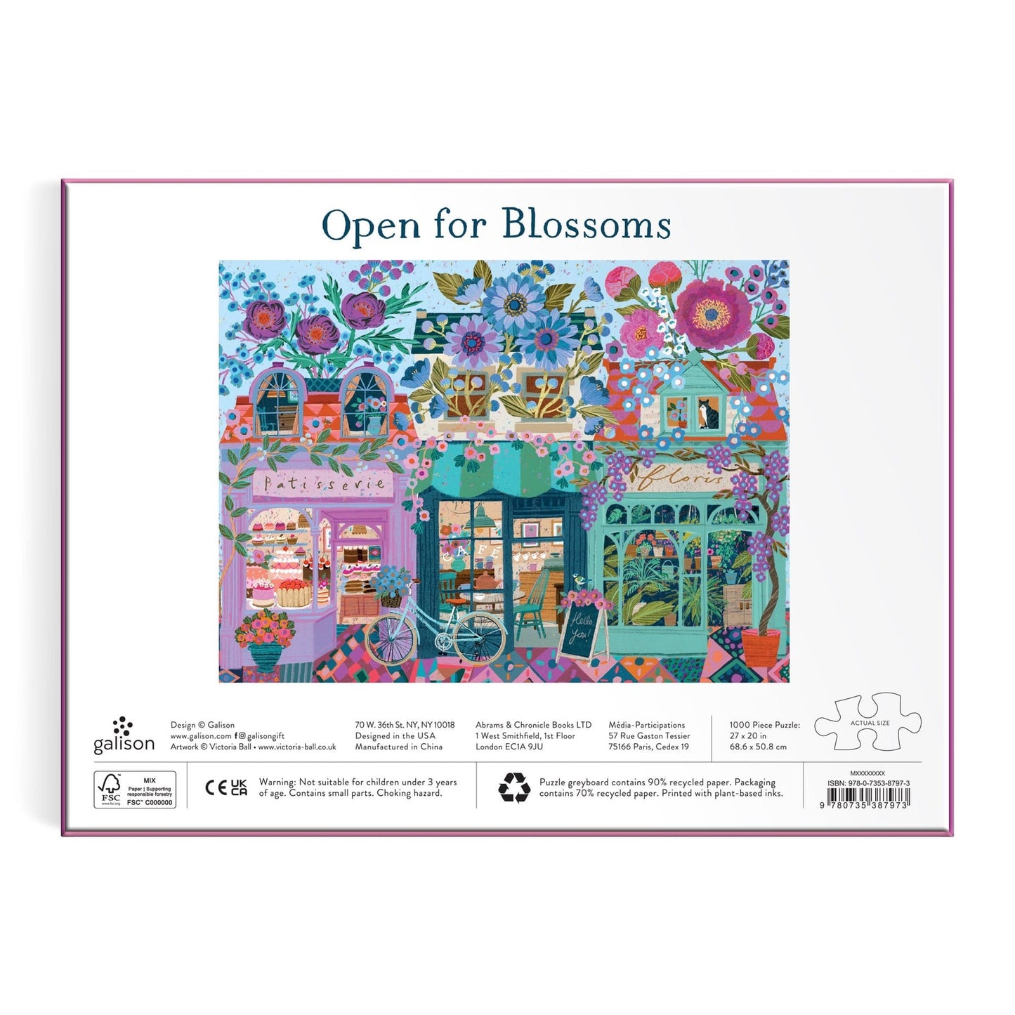 Victoria Ball Open for Blossoms 1000 pc Puzzle | Galison