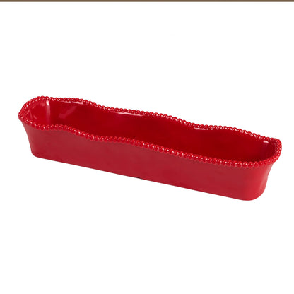Perlette Red Melamine Cracker Tray | Certified International