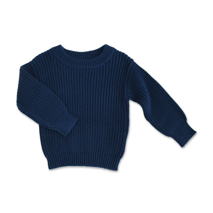 Navy Knit Sweater | Gigi & Max