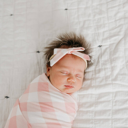 London Ribbon Baby Bow | Copper Pearl