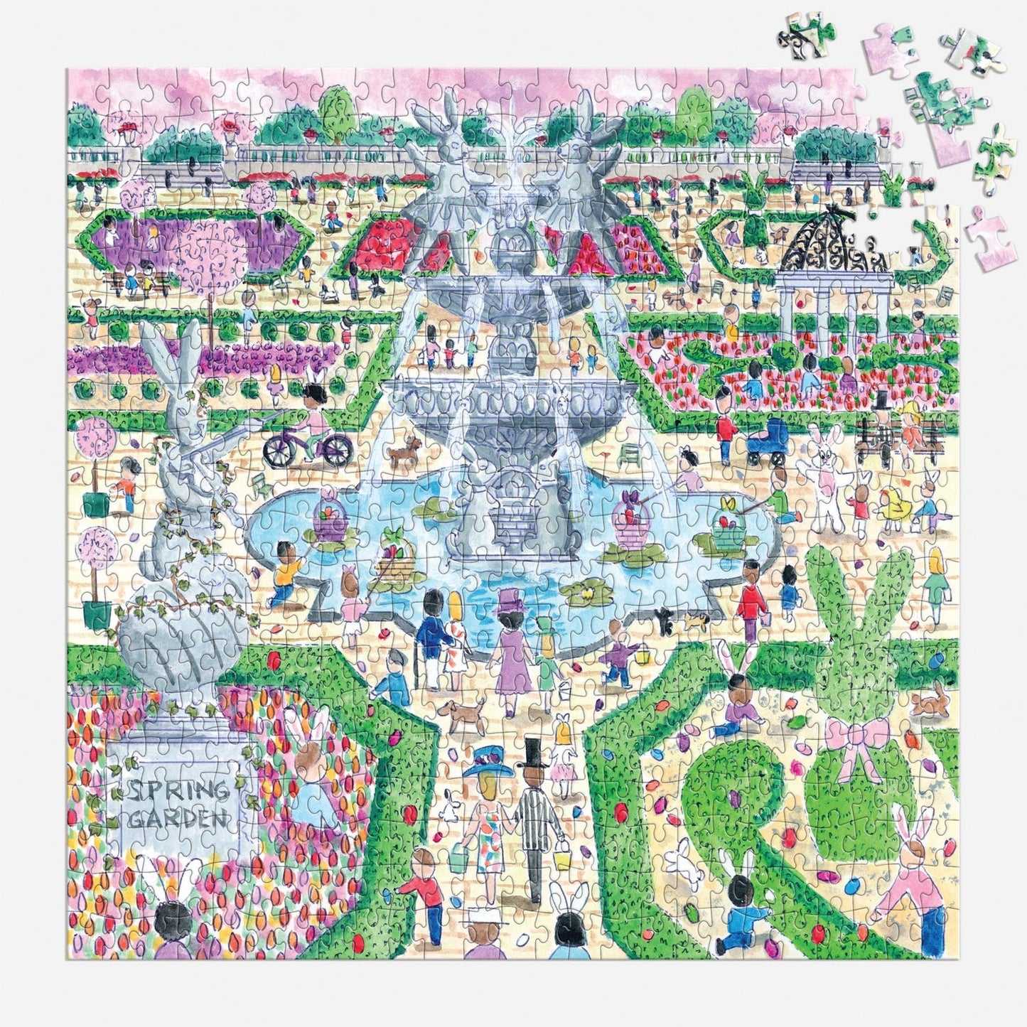 Spring Egg Hunt 500 pc Puzzle | Michael Storrings