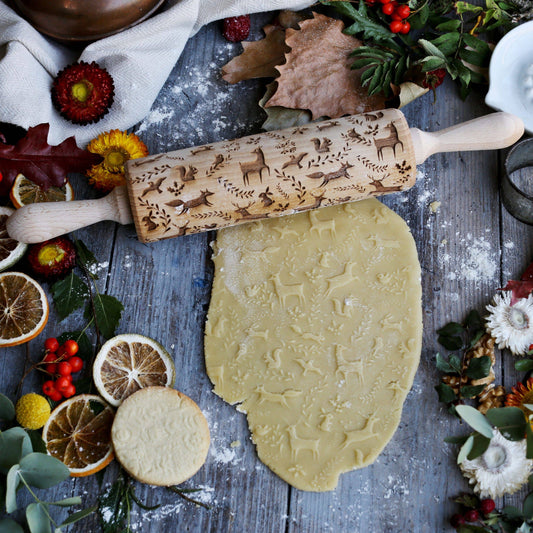 Winter Woodland Animals Embossing Rolling Pin | Boon Homeware