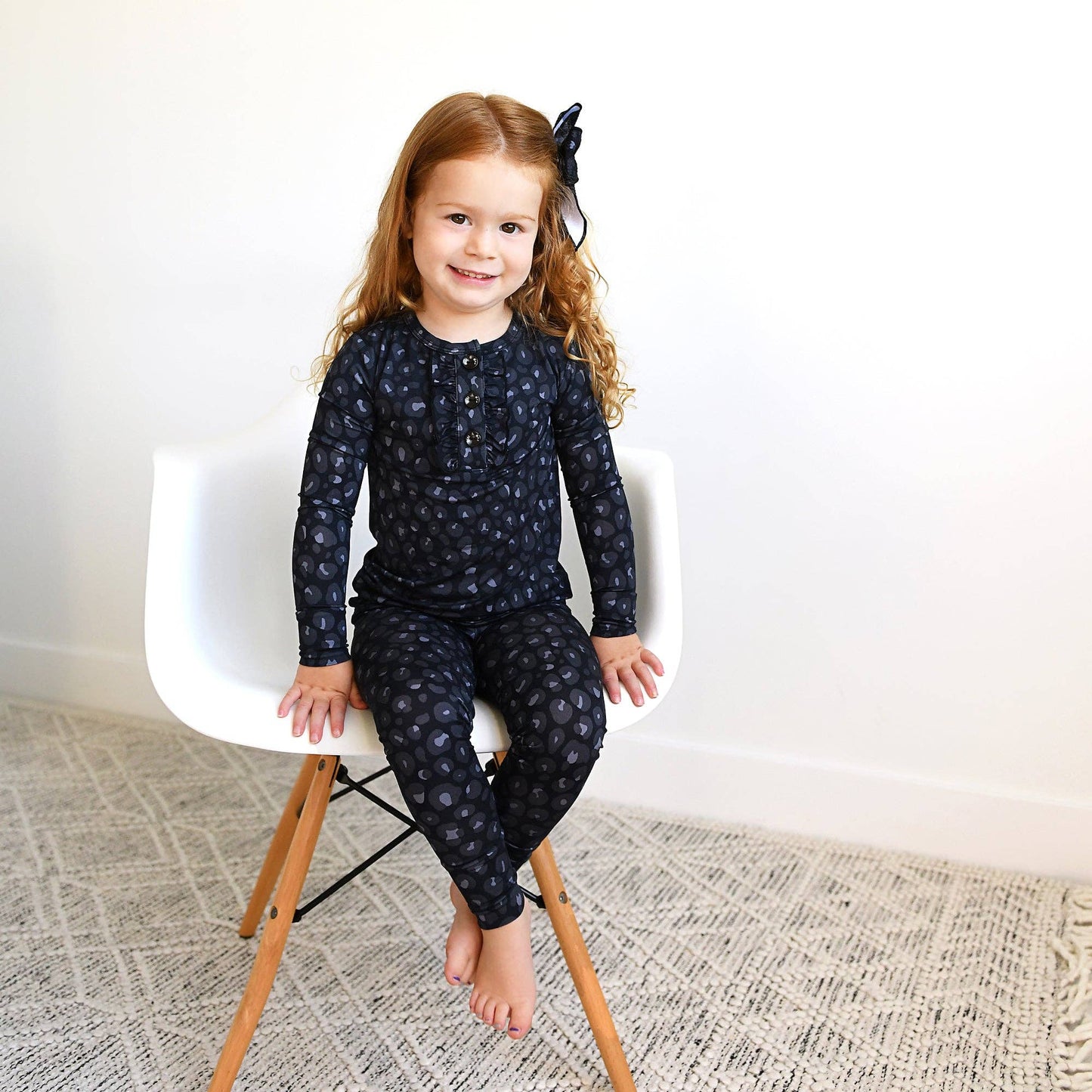 Ash Black Leopard Lounge Set | Gigi & Max