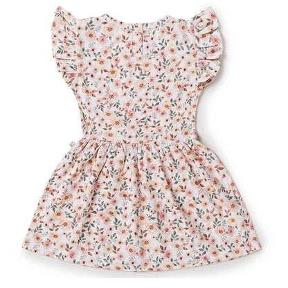 Spring Floral Organic Dress | Snuggle Hunny