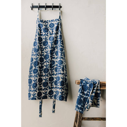 Gilia Block Print Apron | Danica Heirloom