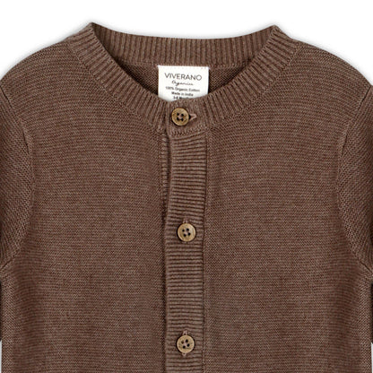 Classic Pocket & Button Chunky Knit Jumpsuit | Viverano Organics