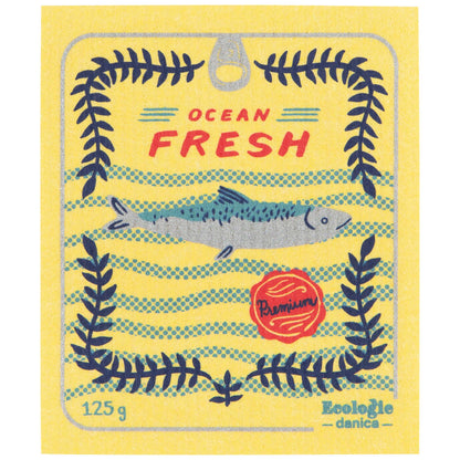 Tinned Fish Swedish Dishcloth | Ecologie