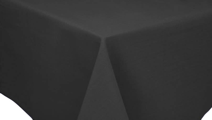 Table Cloth  - Black (Solid Colour) | Accent Linen