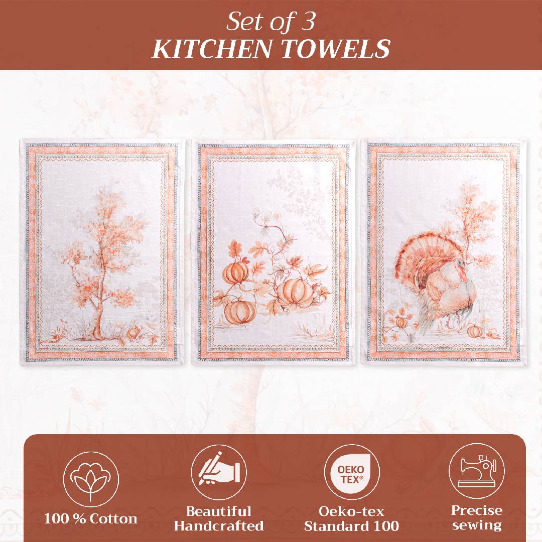 Giving Thanks Towels (Set of 3) | Maison d'Hermine
