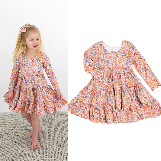 Meadow Floral Bunny Bamboo Dress | Gigi & Max