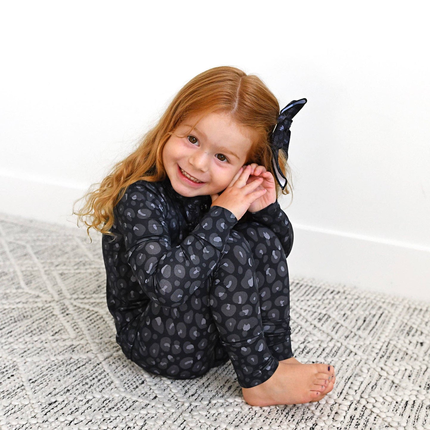 Ash Black Leopard Lounge Set | Gigi & Max