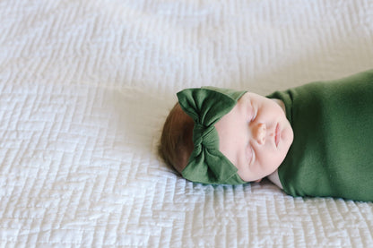 Alder Knit Headband Bow | Copper Pearl